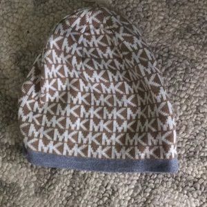 Authentic Michael Kors Gold & White Hat